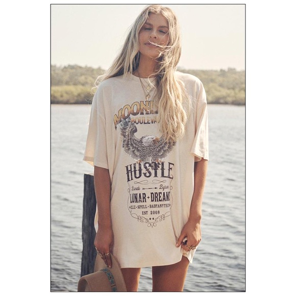 Spell & The Gypsy White Cult Tee Dress - Picture 2 of 7